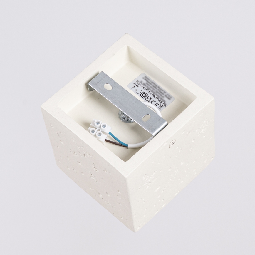 Spotleuchte QUAD 1xGU10/10W/230V Beton/Creme