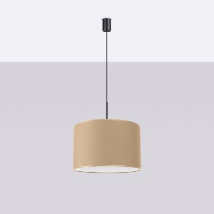 Pendelleuchte mit Kabel NEVIA 1xE27/15W/230V Ø 40 cm taupe