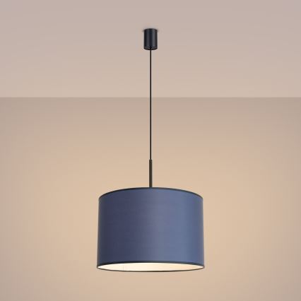 Pendelleuchte NEVIA mit Kabel, 1xE27/15W/230V, Durchmesser 40 cm, blau