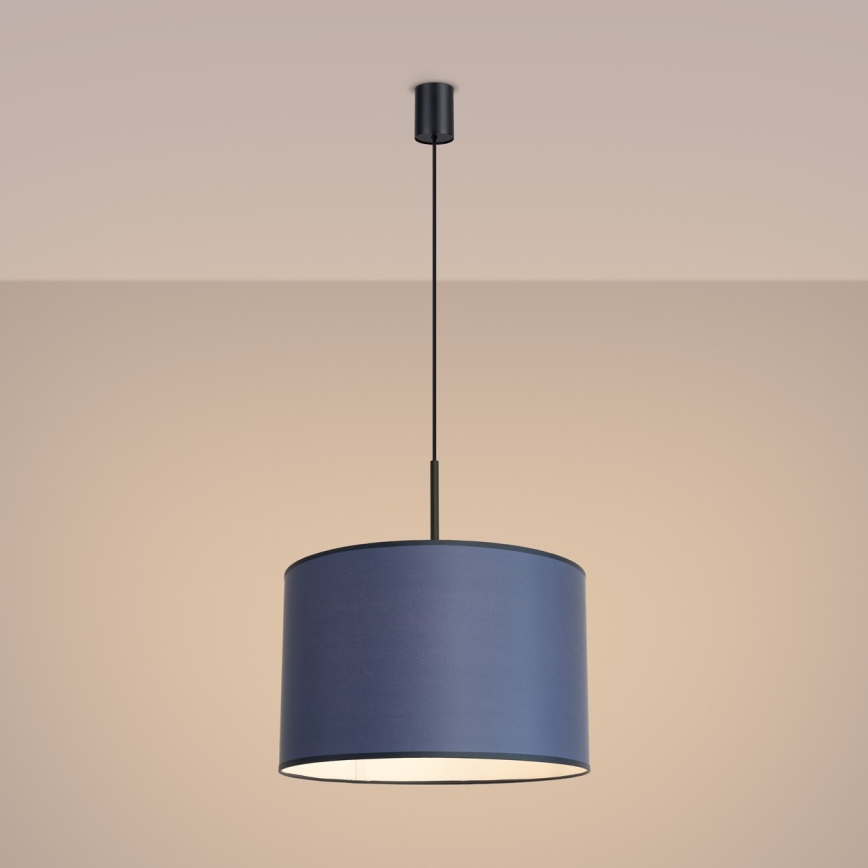 Pendelleuchte NEVIA mit Kabel, 1xE27/15W/230V, Durchmesser 40 cm, blau
