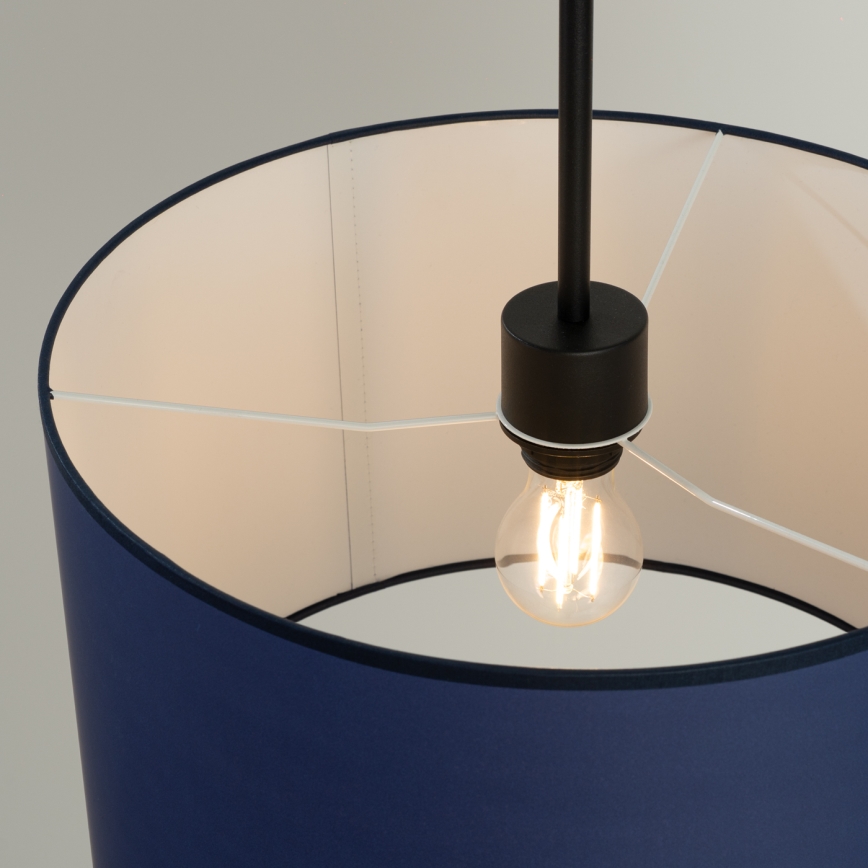 Pendelleuchte NEVIA mit Kabel, 1xE27/15W/230V, Durchmesser 40 cm, blau