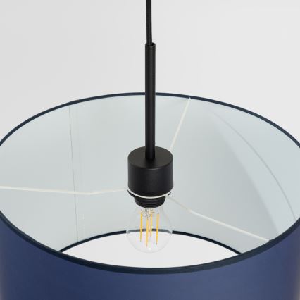 Pendelleuchte NEVIA mit Kabel, 1xE27/15W/230V, Durchmesser 40 cm, blau