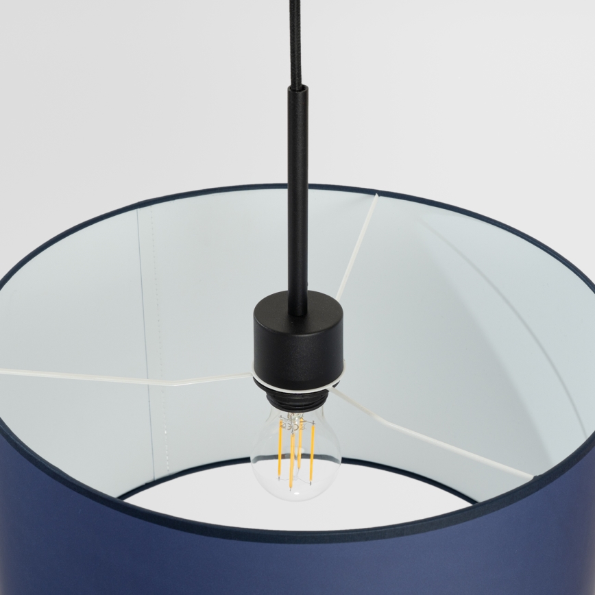 Pendelleuchte NEVIA mit Kabel, 1xE27/15W/230V, Durchmesser 40 cm, blau