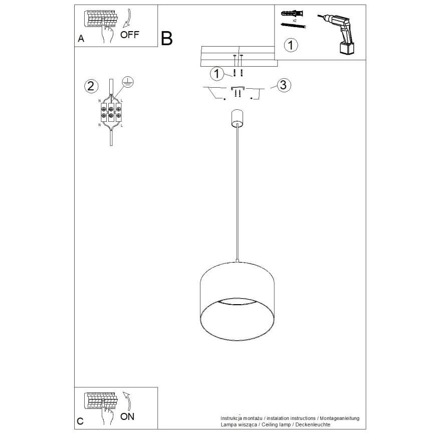 Pendelleuchte an Kabel NEVIA 1xE27/15W/230V Ø 40 cm rot