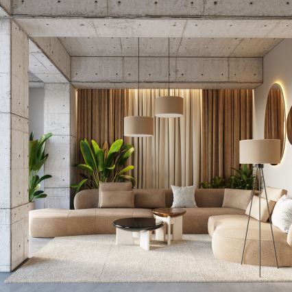 Stehleuchte NEVIA 1xE27/15W/230V taupe