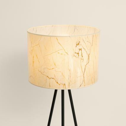 Stehleuchte NEVIA 1xE27/15W/230V beige/Marmor-Dekor