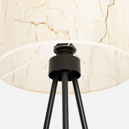 Stehleuchte NEVIA 1xE27/15W/230V beige/Marmor-Dekor