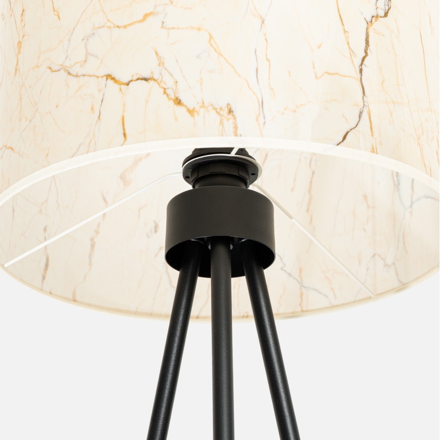Stehleuchte NEVIA 1xE27/15W/230V beige/Marmor-Dekor