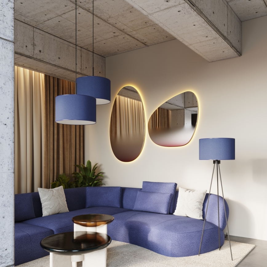 Stehleuchte NEVIA 1xE27/15W/230V blau