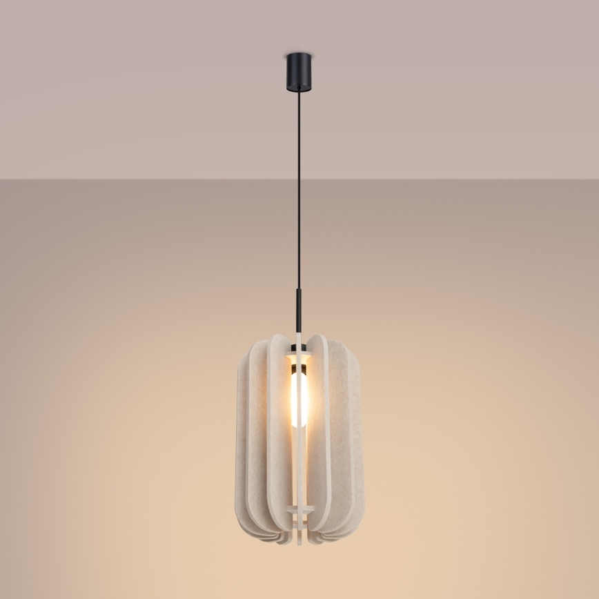 Pendelleuchte MULA 1xE27/15W/230V Ø 27 cm creme