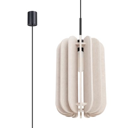 Pendelleuchte MULA 1xE27/15W/230V Ø 27 cm creme