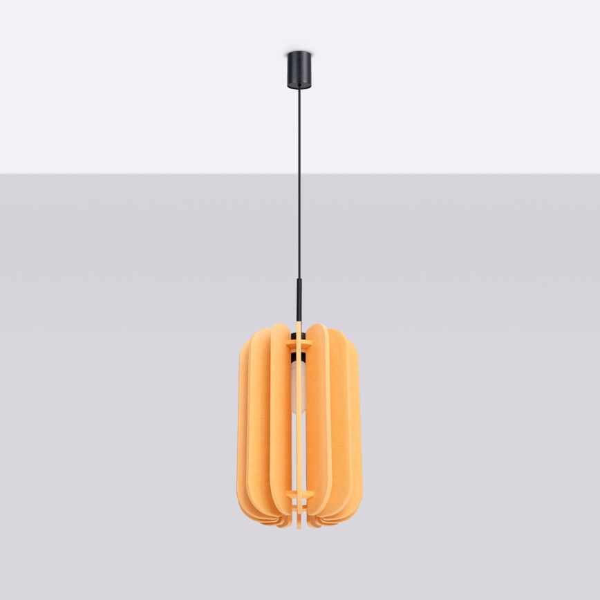 Pendelleuchte an Kabel MULA 1xE27/15W/230V Ø 27 cm gelb