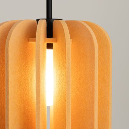 Pendelleuchte an Kabel MULA 1xE27/15W/230V Ø 27 cm gelb