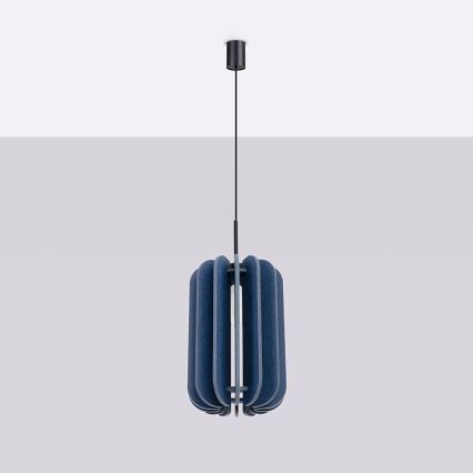 Hängeleuchte an Schnur MULA 1xE27/15W/230V Ø 27 cm blau