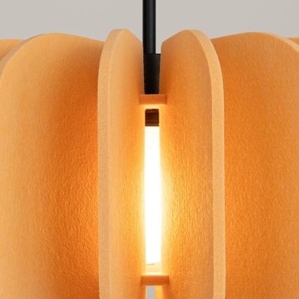 Pendelleuchte MULA 1xE27/15W/230V Ø 45 cm Gelb