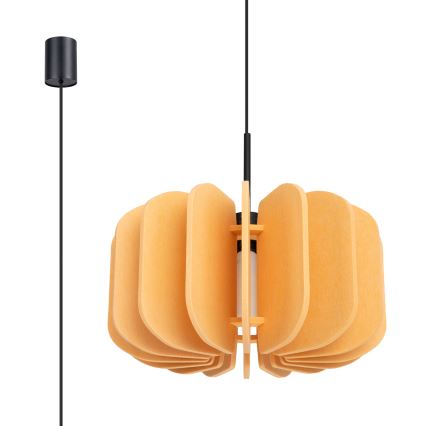 Pendelleuchte MULA 1xE27/15W/230V Ø 45 cm Gelb