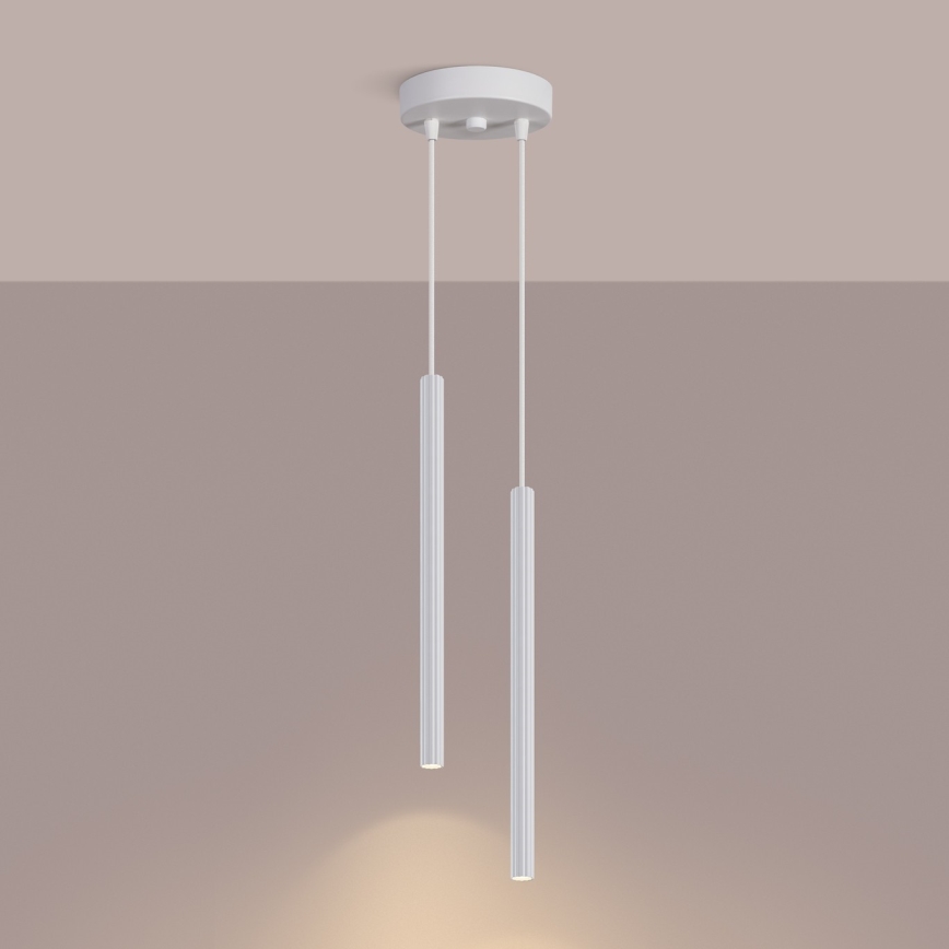 Hängeleuchte an Kabel ARCHE 2xG9/8W/230V weiß