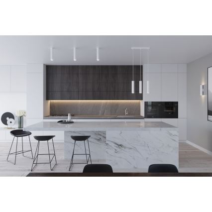 Pendelleuchte an Kabel LAGOS 2xGU10/10W/230V weiß