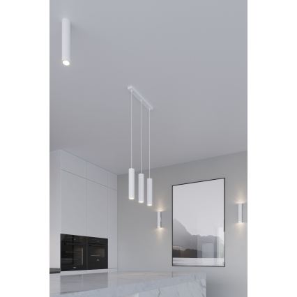 Pendelleuchte an Kabel LAGOS 2xGU10/10W/230V weiß