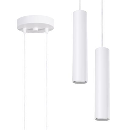 Pendelleuchte an Kabel LAGOS 2xGU10/10W/230V weiß