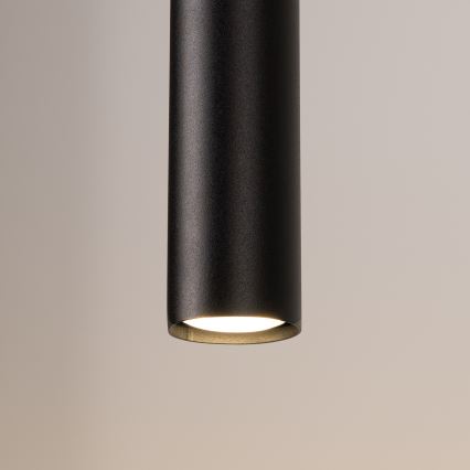 Hängeleuchte mit Seilaufhängung LAGOS 2xGU10/10W/230V schwarz