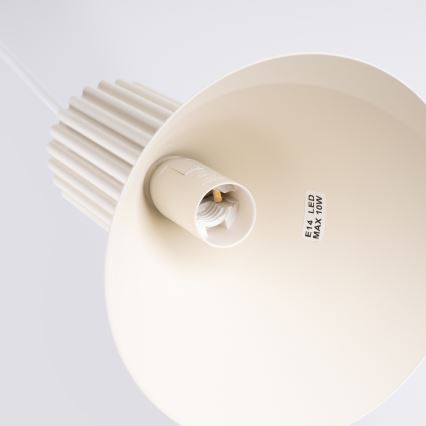 Pendelleuchte ESTRIA an Kabel 1xE14/10W/230V, Durchmesser 14 cm, cremefarben