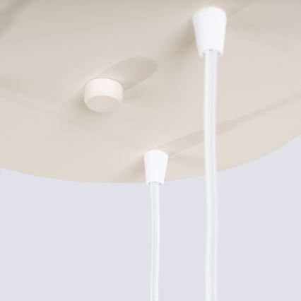 Pendelleuchte an Kabel ESTRIA 3xE14/10W/230V Ø 30 cm cremefarben