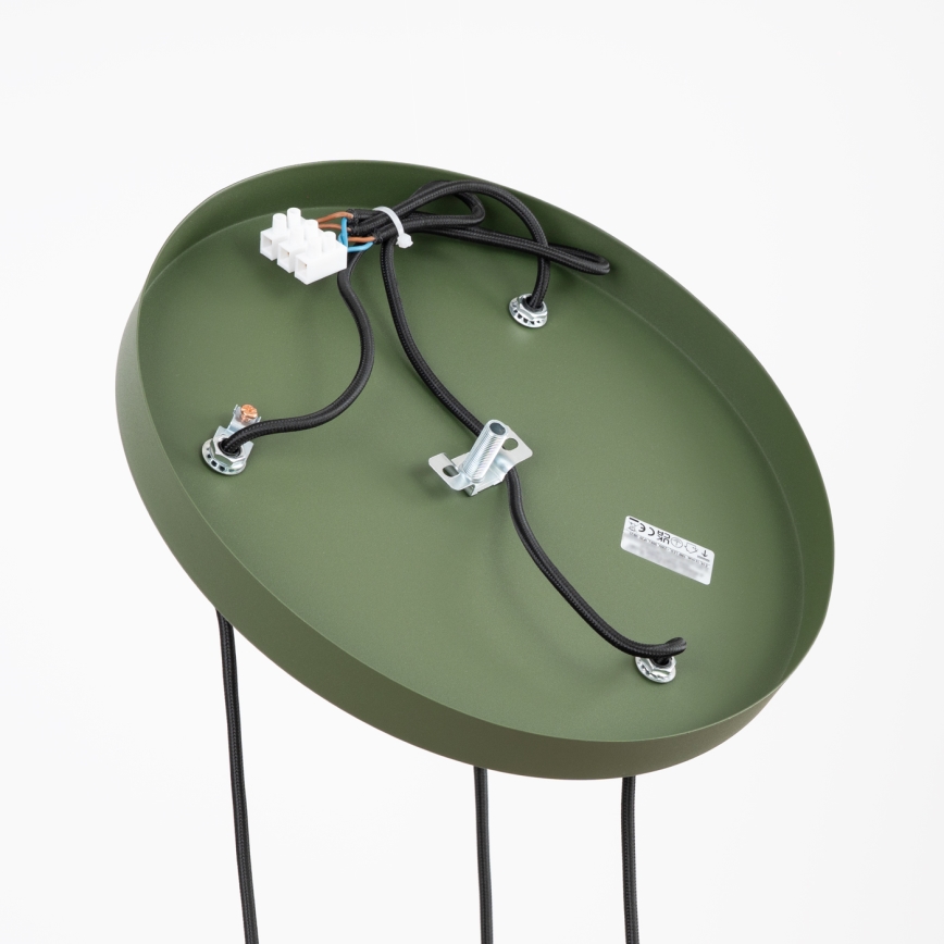 Pendelleuchte an Kabel ESTRIA 3xE14/10W/230V Ø 30 cm grün
