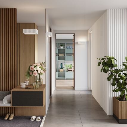 Wandleuchte RIGATA 1xE27/15W/230V Keramik/weiß