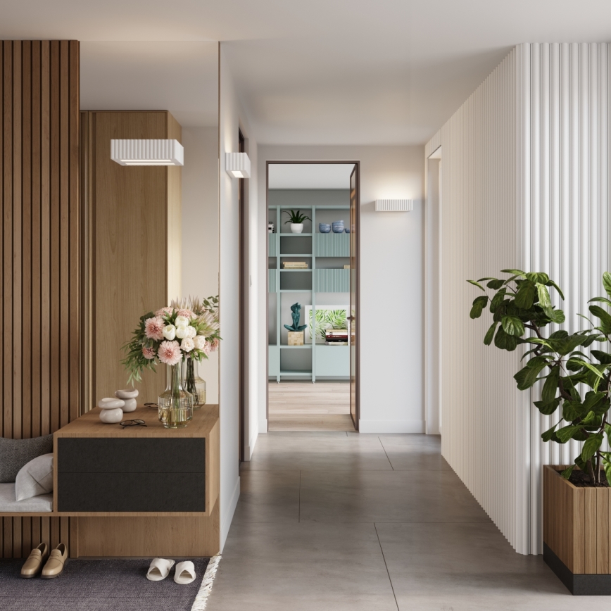 Wandleuchte RIGATA 1xE27/15W/230V Keramik/weiß