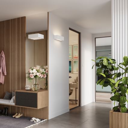 Wandleuchte RIGATA 1xE27/15W/230V Keramik/weiß