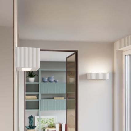 Wandleuchte RIGATA 1xE27/15W/230V Keramik/weiß