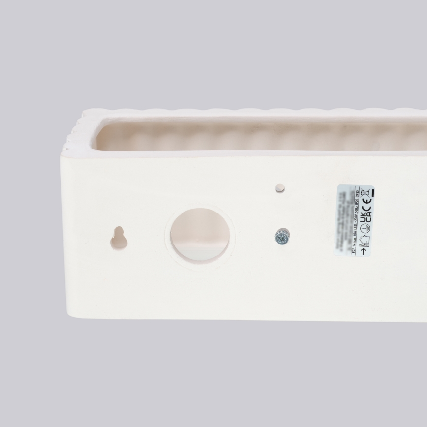 Wandleuchte RIGATA 1xE27/15W/230V Keramik/weiß