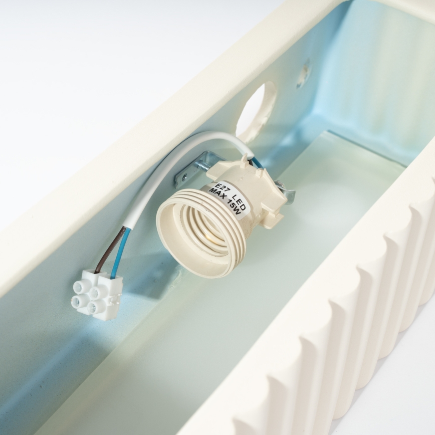 Wandleuchte RIGATA 1xE27/15W/230V Keramik/weiß