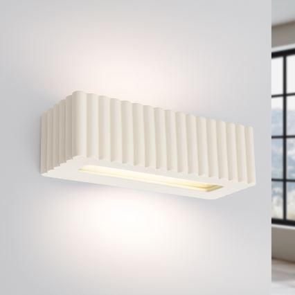 Wandleuchte RIGATA 1xE27/15W/230V Keramik/cremefarben