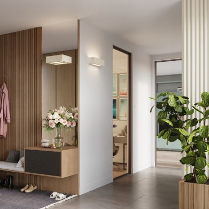 Wandleuchte RIGATA 1xE27/15W/230V Keramik/cremefarben