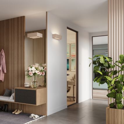 Wandleuchte RIGATA 1xE27/15W/230V Keramik/Taupe