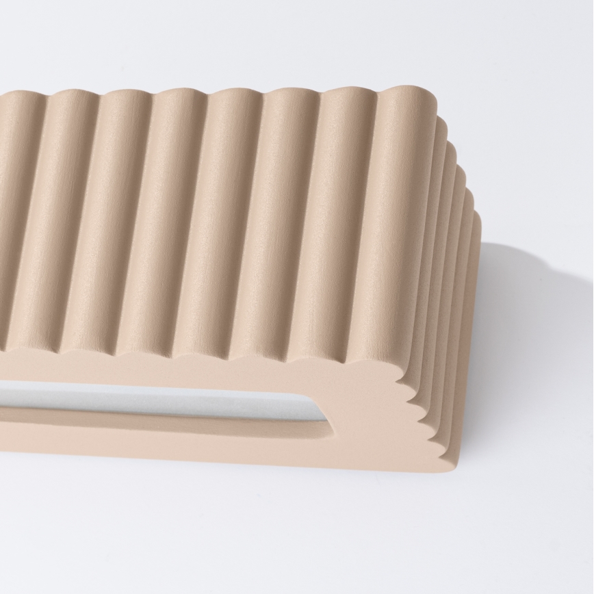 Wandleuchte RIGATA 1xE27/15W/230V Keramik/Taupe