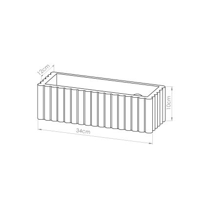 Wandleuchte RIGATA 1xE27/15W/230V Keramik/Taupe