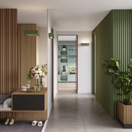 Wandleuchte RIGATA 1xE27/15W/230V Keramik/grün