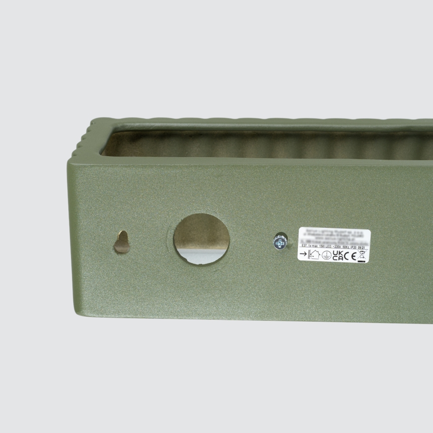 Wandleuchte RIGATA 1xE27/15W/230V Keramik/grün