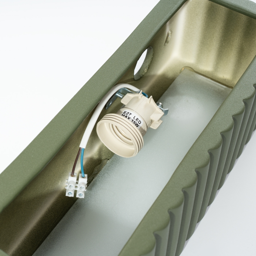 Wandleuchte RIGATA 1xE27/15W/230V Keramik/grün