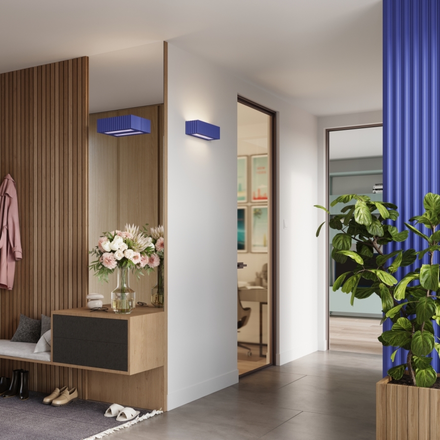 Wandleuchte RIGATA 1xE27/15W/230V Keramik/blau