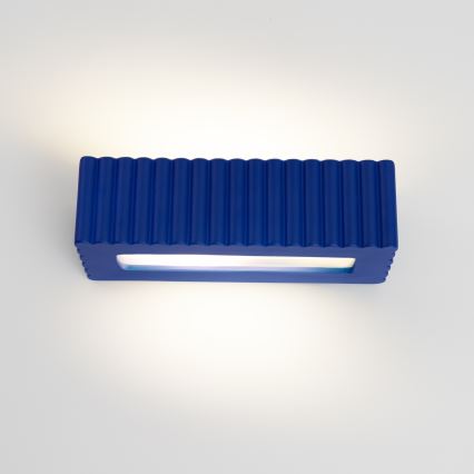 Wandleuchte RIGATA 1xE27/15W/230V Keramik/blau