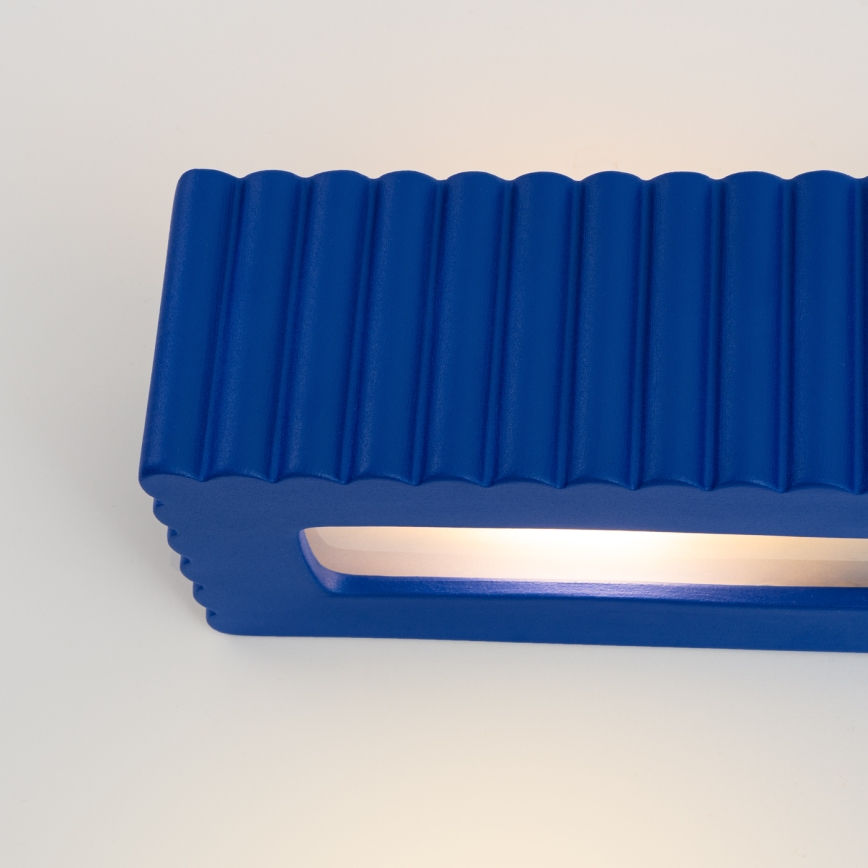 Wandleuchte RIGATA 1xE27/15W/230V Keramik/blau