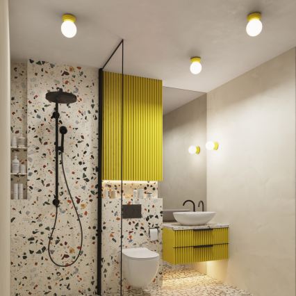 Badezimmer-Wandleuchte ZORI 1xG9/8W/230V IP44 gelb