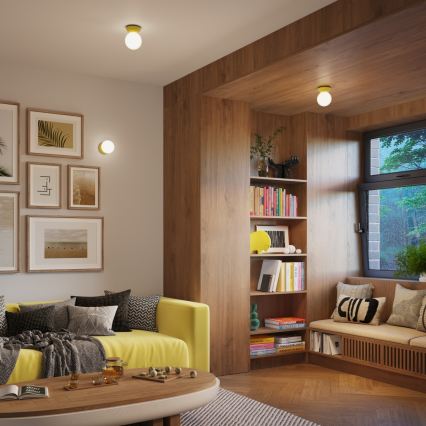 Badezimmer-Wandleuchte ZORI 1xG9/8W/230V IP44 gelb