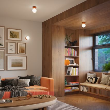 Badezimmer-Wandleuchte ZORI 1xG9/8W/230V IP44 orange