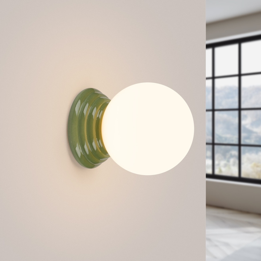 Badezimmer-Wandleuchte ZORI 1xG9/8W/230V IP44 grün