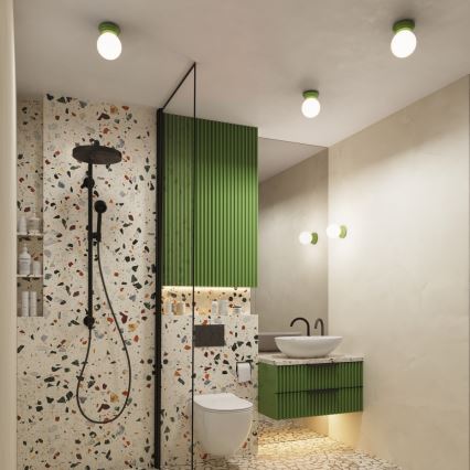 Badezimmer-Wandleuchte ZORI 1xG9/8W/230V IP44 grün